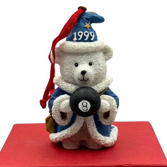 Marshall Fields Fifteen Years Santa Bear Hallmark Keepsake Ornament 1999 Vintage - Picture 2 of 9